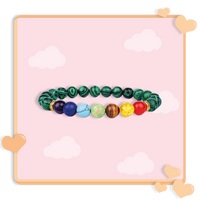 Bracelet 7 chakras anti stress de guérison 