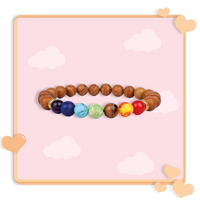Bracelet 7 chakras anti stress de guérison