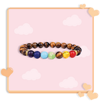 Bracelet 7 chakras anti stress de guérison 