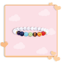 Bracelet 7 chakras anti stress de guérison