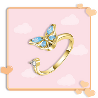 Bague anti stress "Papillon butin" - PositivJewelry